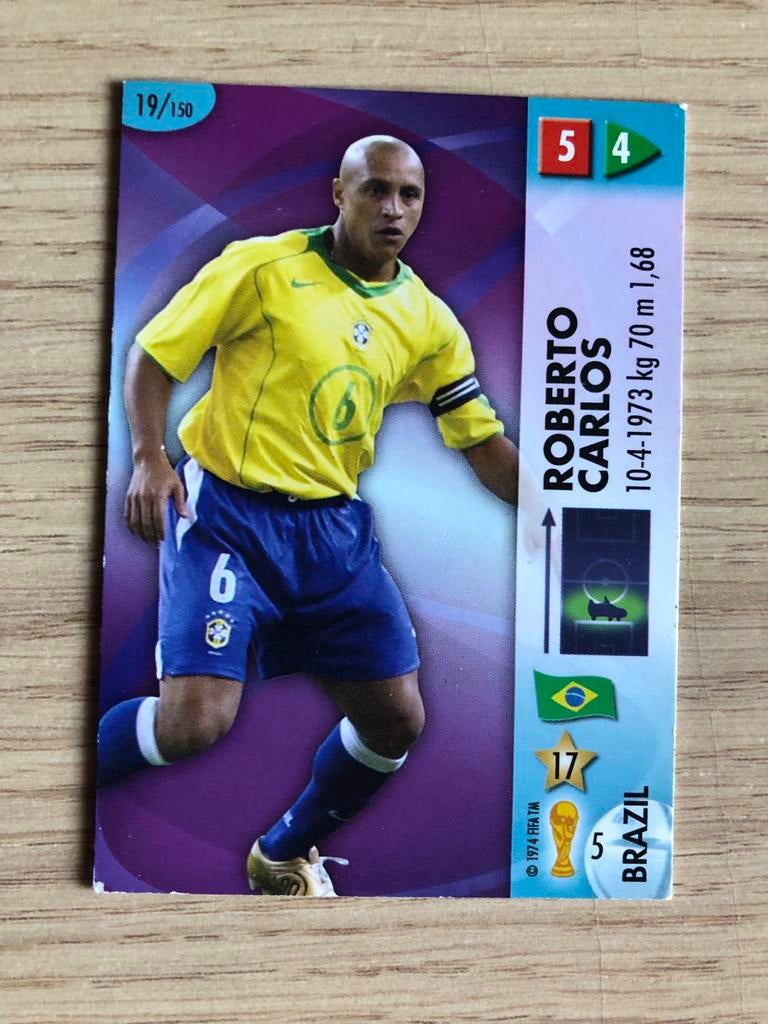 Panini WK 2006 Roberto Carlos, Ophalen of Verzenden, Zo goed als nieuw, Buitenlandse clubs, Spelerskaart