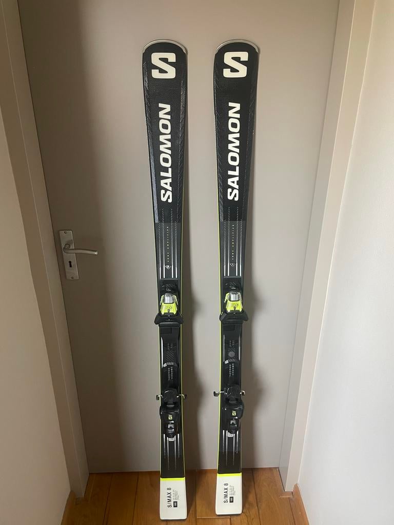 Salomon S/Max 8 ski's - 165cm - Zo goed als nieuw, Sport en Fitness, Skiën en Langlaufen, 160 tot 180 cm, Zo goed als nieuw, Skiën
