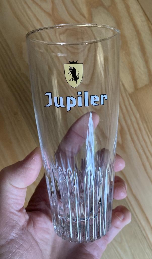 Jupiler bierglas vintage, Ophalen of Verzenden, Gebruikt, Glas of Glazen, Jupiler