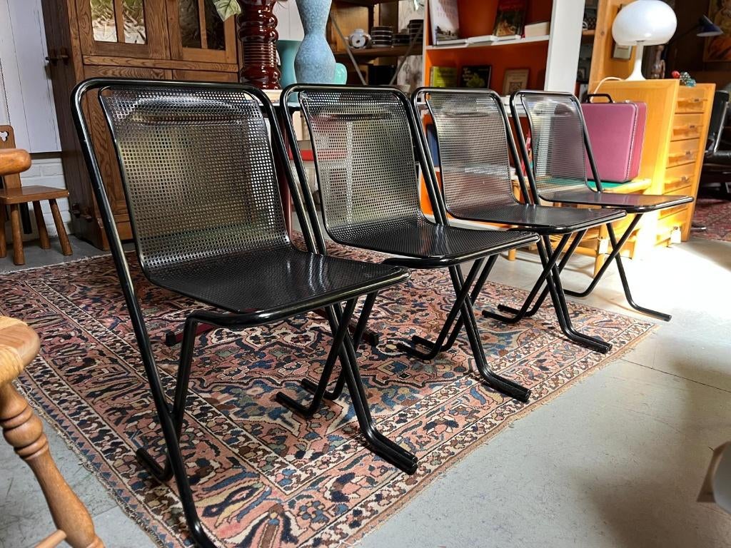 29) Vier Arrben Canguro eetkamer stoelen., Ophalen, Vintage, retro, Gebruikt, .