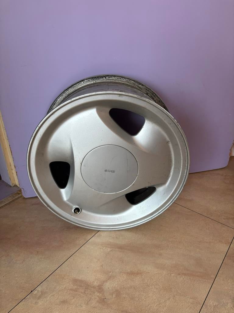 Saab 900 Classic Velgen , 4 stuks ., Auto-onderdelen, Banden en Velgen, Ophalen, Gebruikt, 15 inch, Velg(en)
