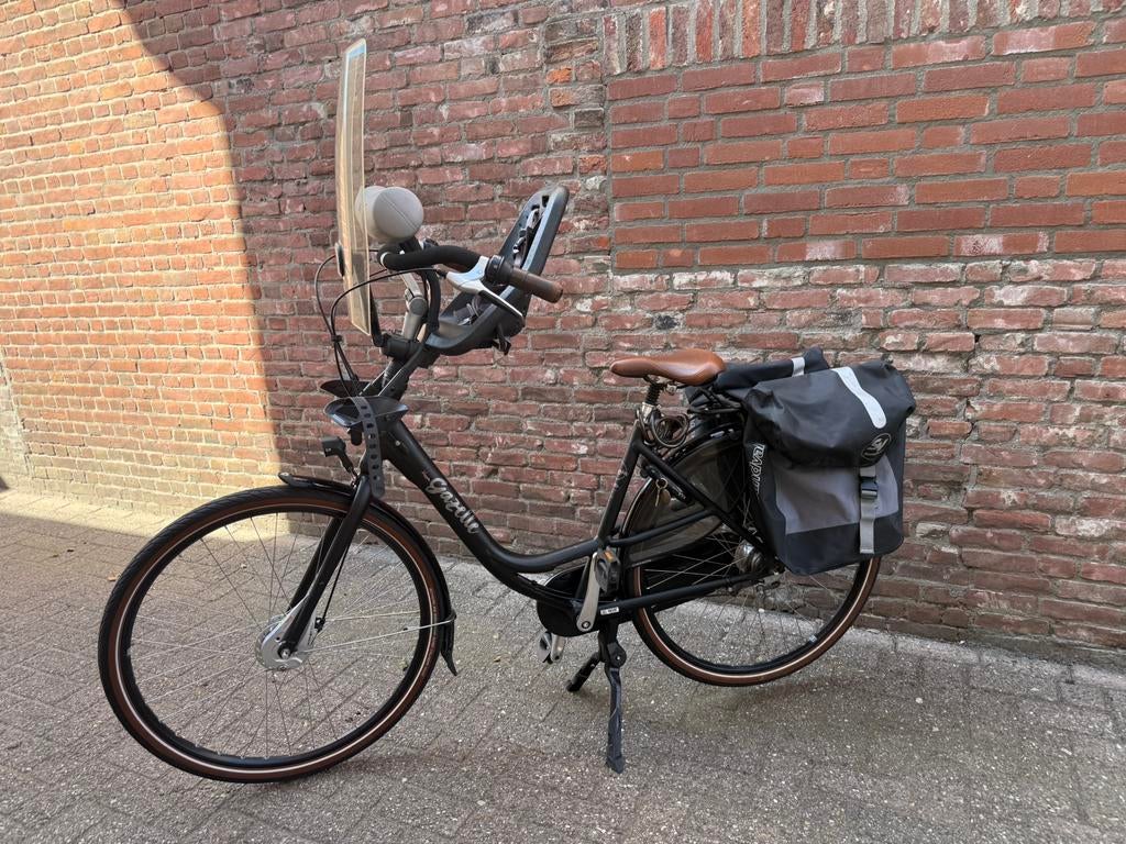 Mama fiets - Gazelle bloom met kinderzitje, Windscherm, Ophalen of Verzenden, Zo goed als nieuw, Gazelle
