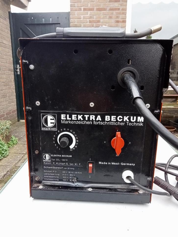 Mig/Mag lasapparaat Elektra Beckum, Doe-het-zelf en Verbouw, Gereedschap | Lasapparaten, Gebruikt, Co2, Ophalen