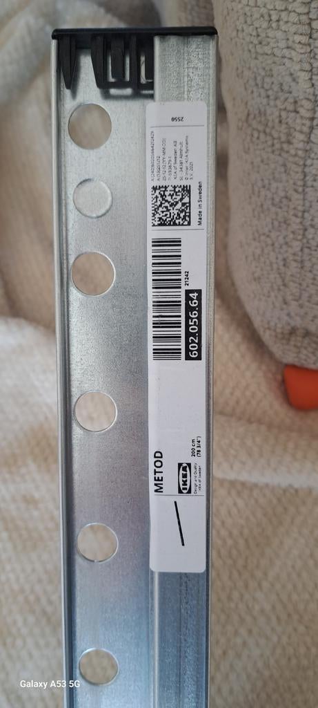 IKEA Metod Ophangrail 2 meter - Nieuw, Ophalen