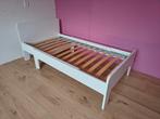 Ikea Slakt meegroeibed + Luroy lattenbodem, Ophalen, Eenpersoons, Wit, 80 cm
