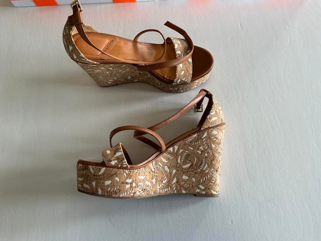 Wedge van Karma of Charme, Bruin, Verzenden, Sandalen of Muiltjes, Zo goed als nieuw