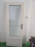 Zware deur 200.5cm X  77.5cm met dubbelglas raam, Doe-het-zelf en Verbouw, Ophalen, Gebruikt, Minder dan 80 cm, Binnendeur