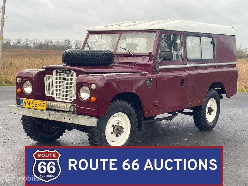 Land Rover Series III | 1972 | Route 66 Auctions, Auto's, Land Rover, Overige carrosserieën, Zwart, Bedrijf