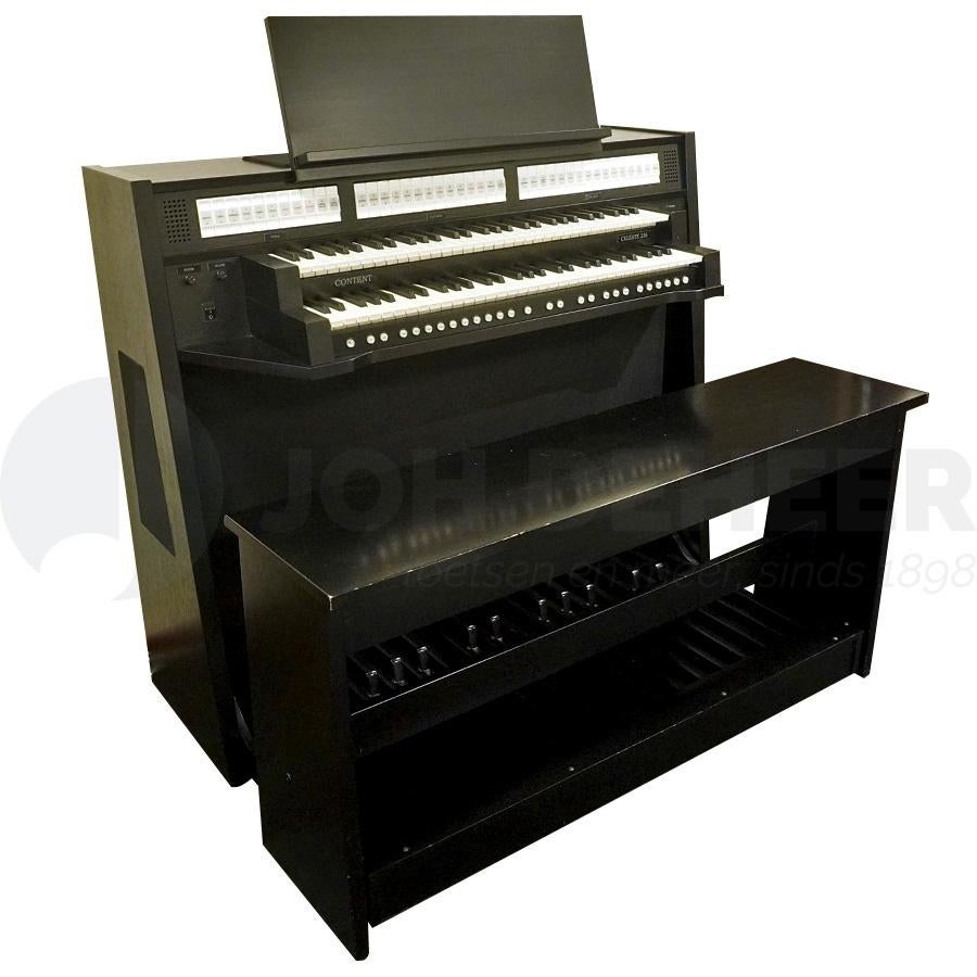 Content Celeste 236 Zwart Orgel, 2 klavieren, Gebruikt, Mariënhoef 7, 3851 ST Ermelo, Ophalen of Verzenden