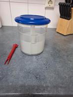 Handige bak voor zilveruitjes en augurken met zeef, Huis en Inrichting, Keuken | Tupperware, Ophalen of Verzenden, Gebruikt