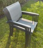 4x Tuinstoelen Central Park Chiara aluminium /textileen, Ophalen, Zo goed als nieuw, Aluminium, Stapelbaar