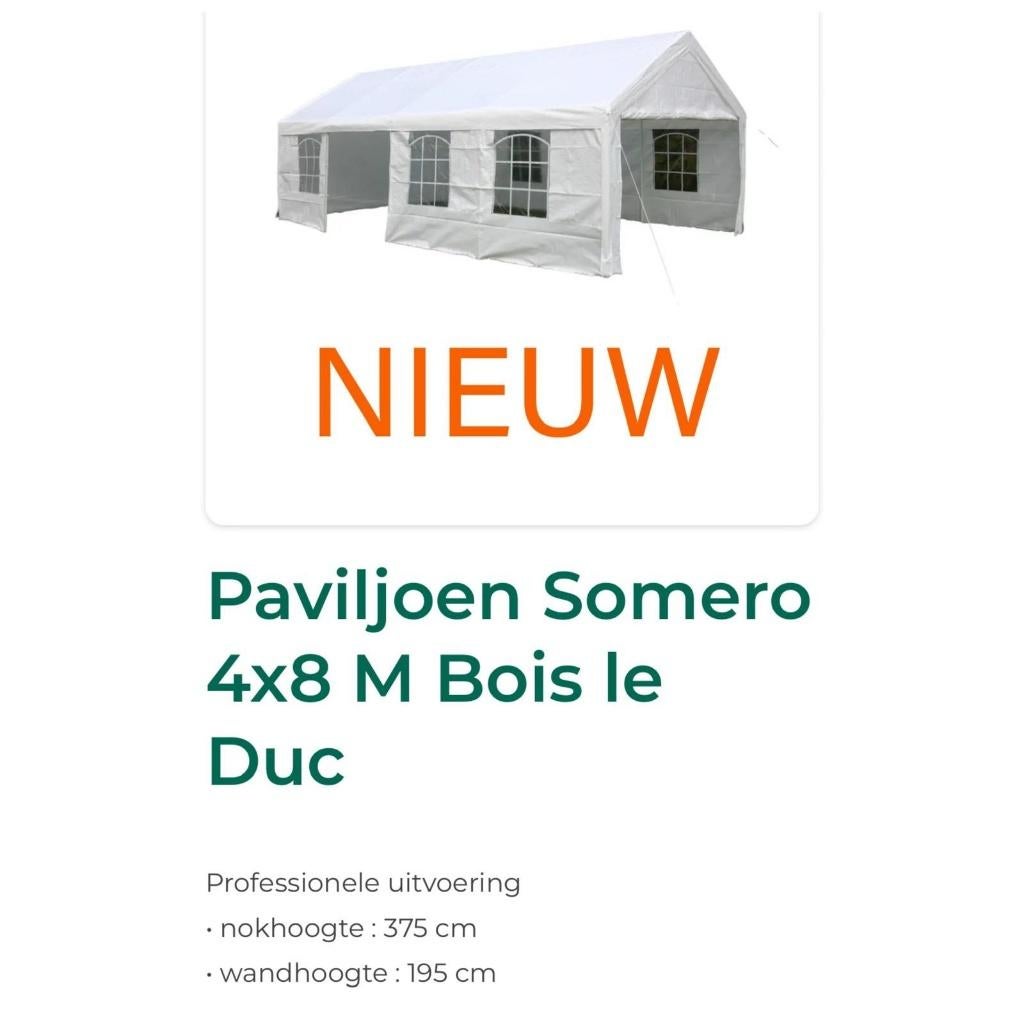 Partytent, Tuin en Terras, Ophalen, Opvouwbaar, Partytent, Nieuw