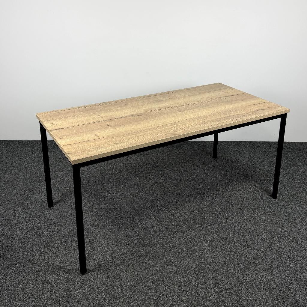 Kantinetafel - 160 x 80 cm | Zwart Onderstel 26171, Huis en Inrichting, Tafelonderdelen, Gebruikt, 150 tot 200 cm, 50 tot 100 cm