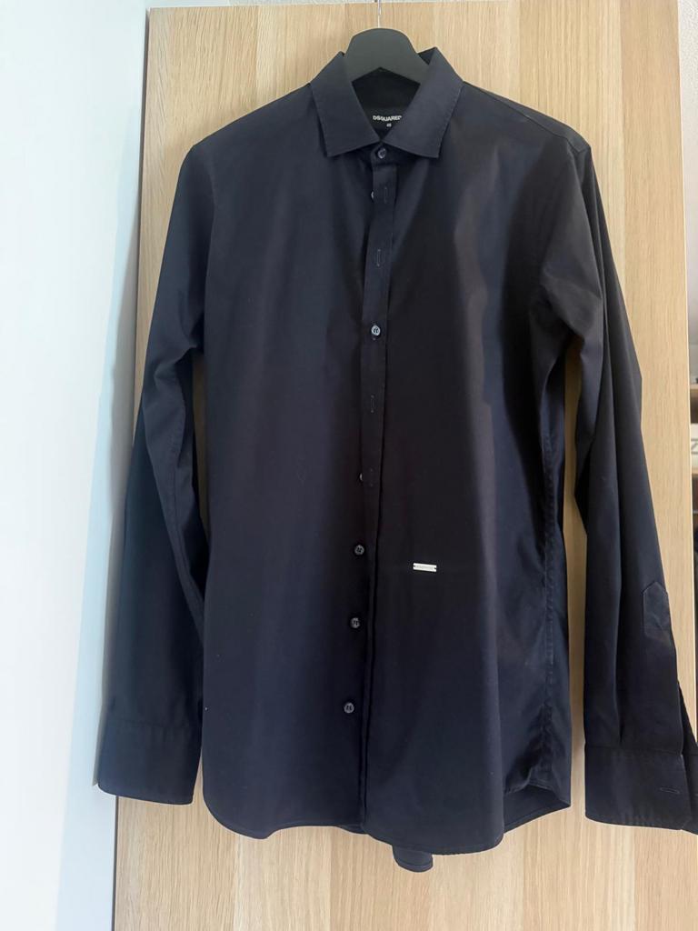 Dsquared2 Slimfit Overhemd (maat 48), Ophalen, Zo goed als nieuw, Blauw, Halswijdte 39/40 (M)