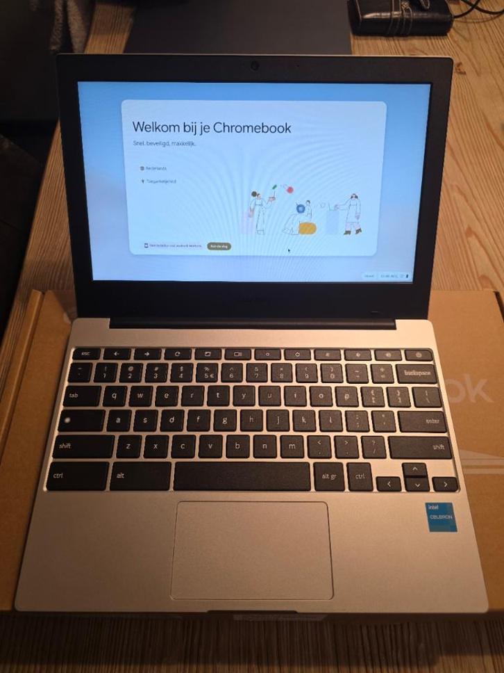 galaxy Chromebook go, Computers en Software, Chromebooks, Nieuw, 11 inch, 4 GB of minder, 64 GB, Qwerty, Ophalen of Verzenden