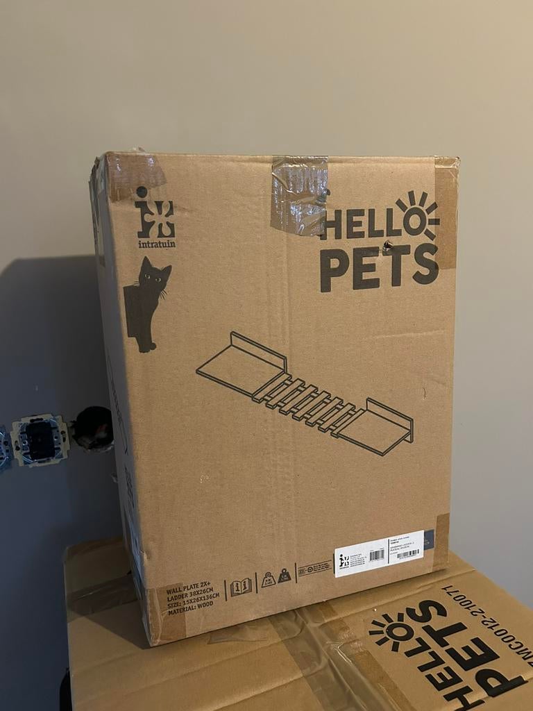 Kattenkrabpaal en ladder, Ophalen, Nieuw