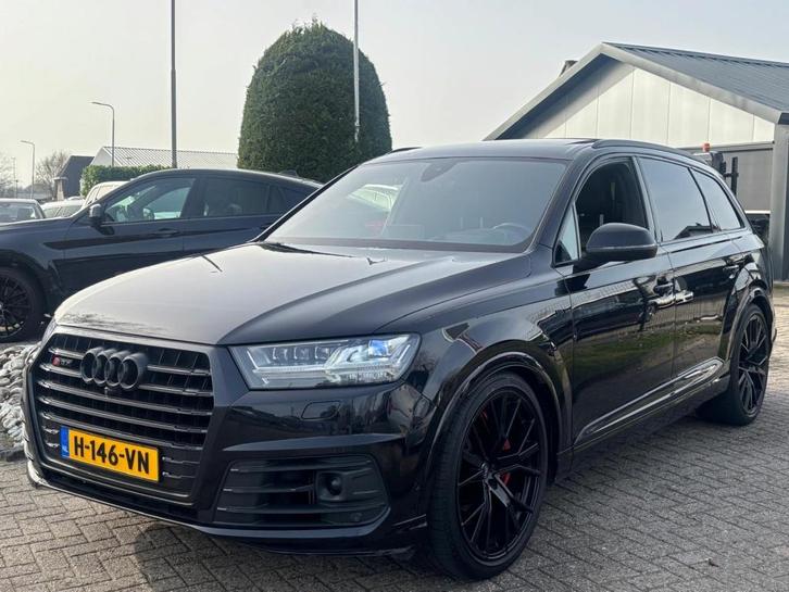 Audi Q7 4.0 TDI V8 SQ7 2017 S-Line Zwart BTW Panoramadak, Auto's, Audi, Bedrijf, Te koop, Q7, ABS, Achteruitrijcamera, Airbags