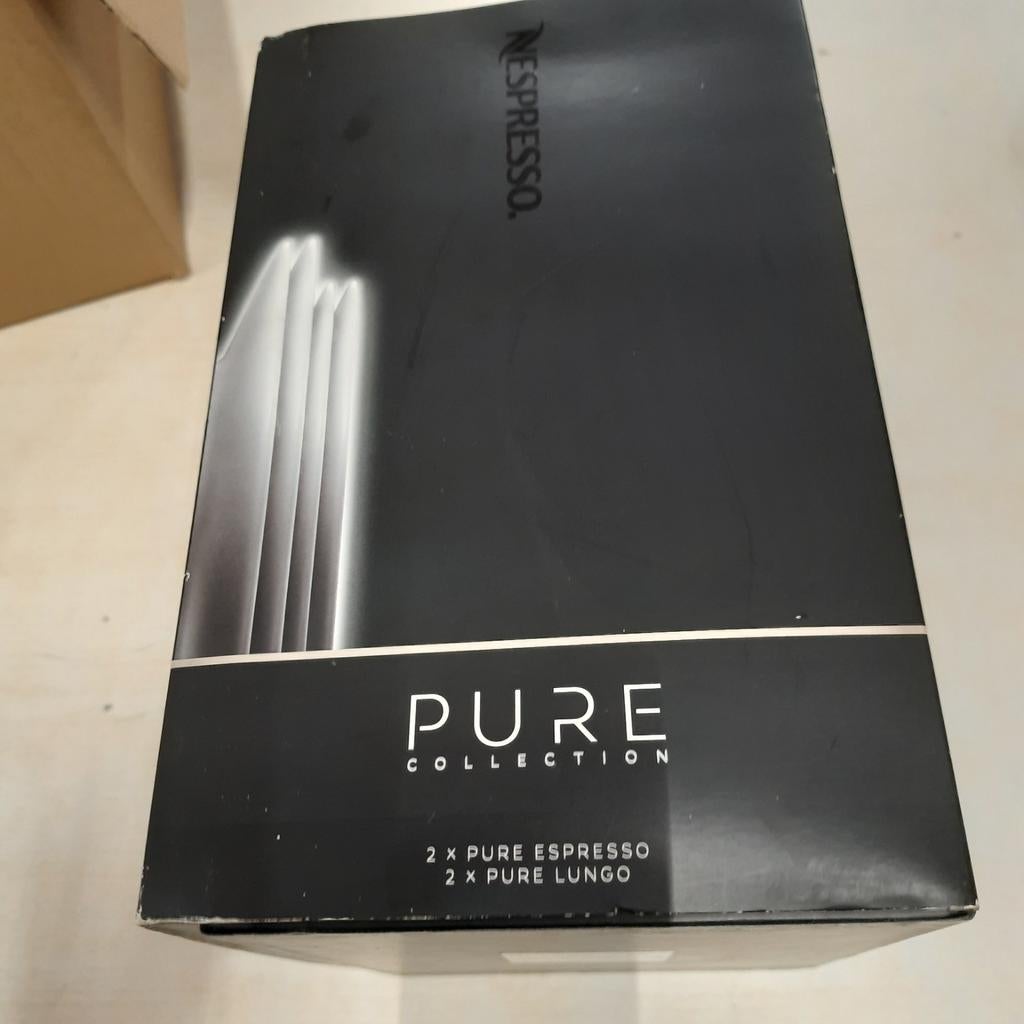 Nieuwe Nespresso Pure Collection Espresso & Lungo Kopjes Set, Ophalen of Verzenden, Nieuw, Porselein, Kop(pen) en/of Schotel(s)