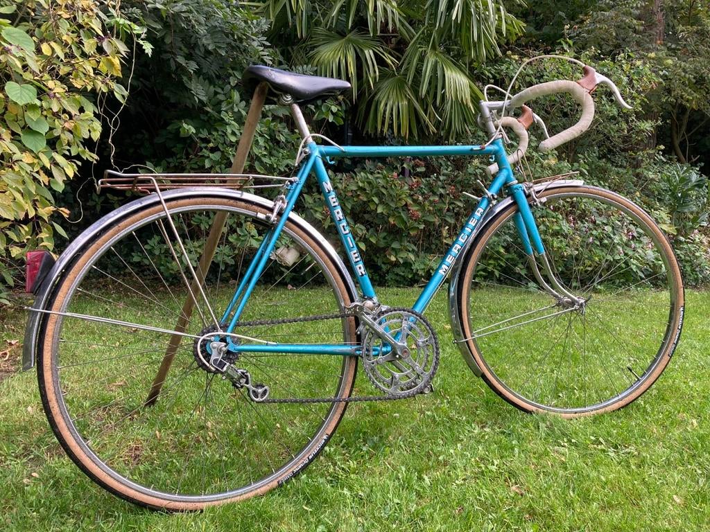 Vintage Mercier Racefiets Jaren '70 - Bleu de France, Gebruikt, Staal, Heren, 53 tot 57 cm