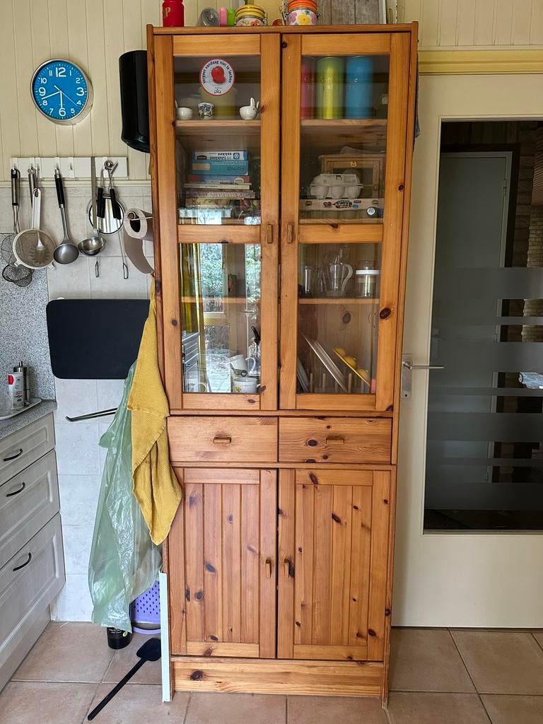 Grenen buffetkast, 240x80 cm, Huis en Inrichting, Kasten | Buffetkasten, Ophalen, Gebruikt, 200 cm of meer, 50 tot 100 cm