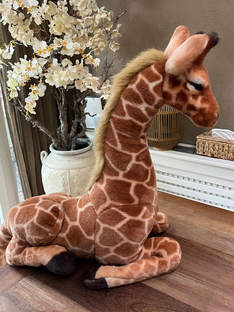 Decoratie giraf, Ophalen, Zo goed als nieuw, Bruin, Overige materialen