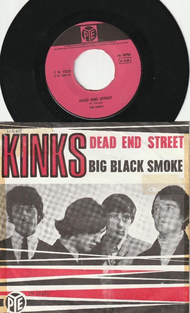 The Kinks - Dead End Street - Big Black Smoke -1966, Cd's en Dvd's, Vinyl Singles, Ophalen, Gebruikt, Pop