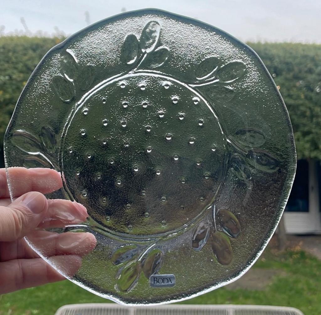 Kosta Boda Anna glazen bordje, Antiek en Kunst, Antiek | Glas en Kristal, Ophalen of Verzenden