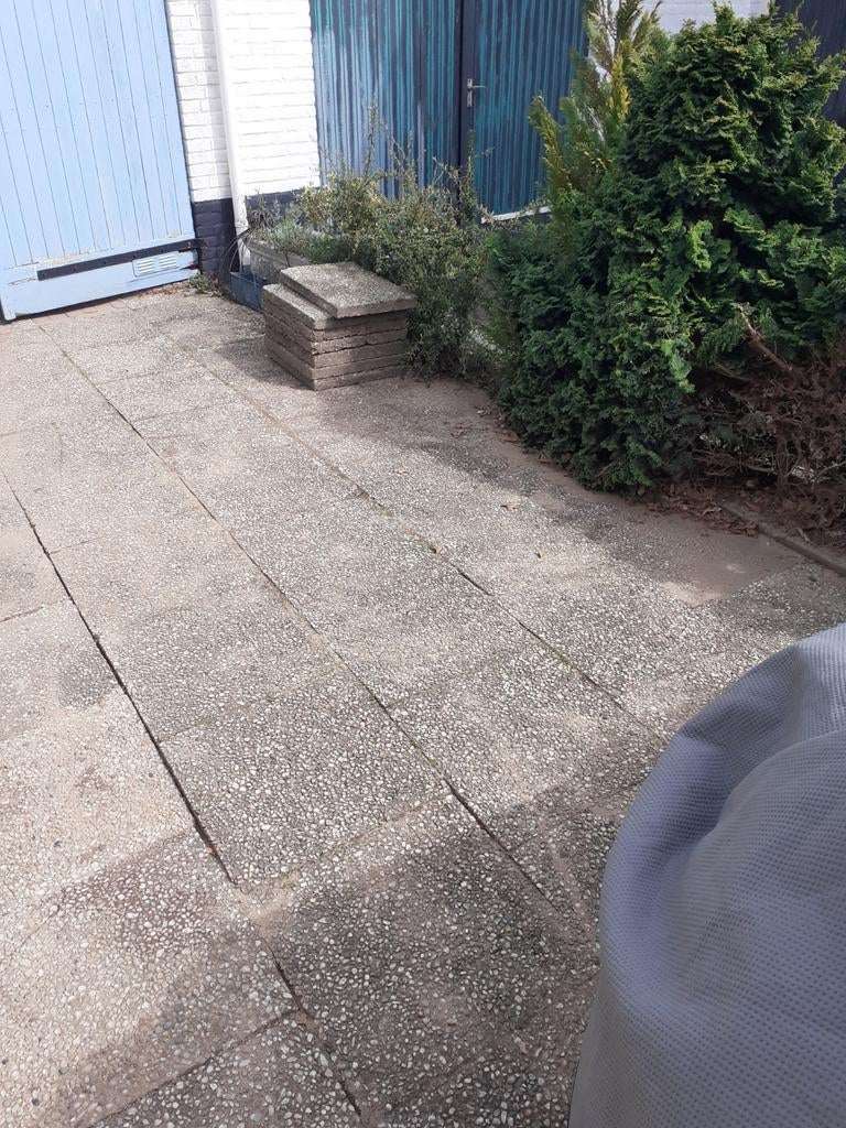 Grindtegels diverse maten, Tuin en Terras, Tegels en Klinkers, Ophalen, Gebruikt, Beton, Terrastegels