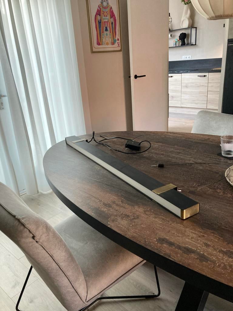 Moderne Hanglamp / Tafellamp - Strak Design, Ophalen, Zo goed als nieuw, Metaal, Minder dan 50 cm