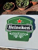 Heineken Reclamebord - Vintage Bier Decoratie, Ophalen of Verzenden, Gebruikt, Reclamebord