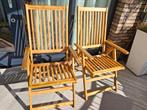 2 Tuinstoelen, Tuin en Terras, Ophalen, Gebruikt, Hout, Inklapbaar