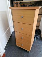 Houten ladekast met vier laden 40 breed 35 diep 88 hoog, Huis en Inrichting, Kasten | Ladekasten, Ophalen of Verzenden