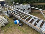 Stalen trap, 3.50 meter hoog, Ophalen, Gebruikt, Trap, 2 tot 4 meter