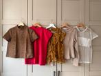 5 diverse tops (Zara, Costes, My Jewellery, MNG), Beige, Ophalen of Verzenden, Zo goed als nieuw, Korte mouw