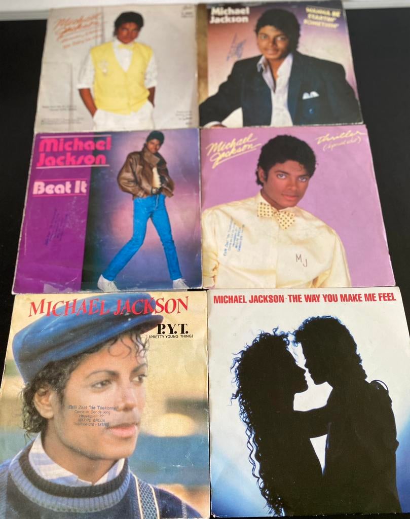 Mickael Jackson 6 cingles., Ophalen of Verzenden, Gebruikt, 7 inch, Pop