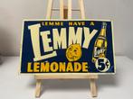 Vintage Lemmy Lemonade Reclamebord - Zeldzaam!, Reclamebord, Gebruikt, ., Ophalen of Verzenden