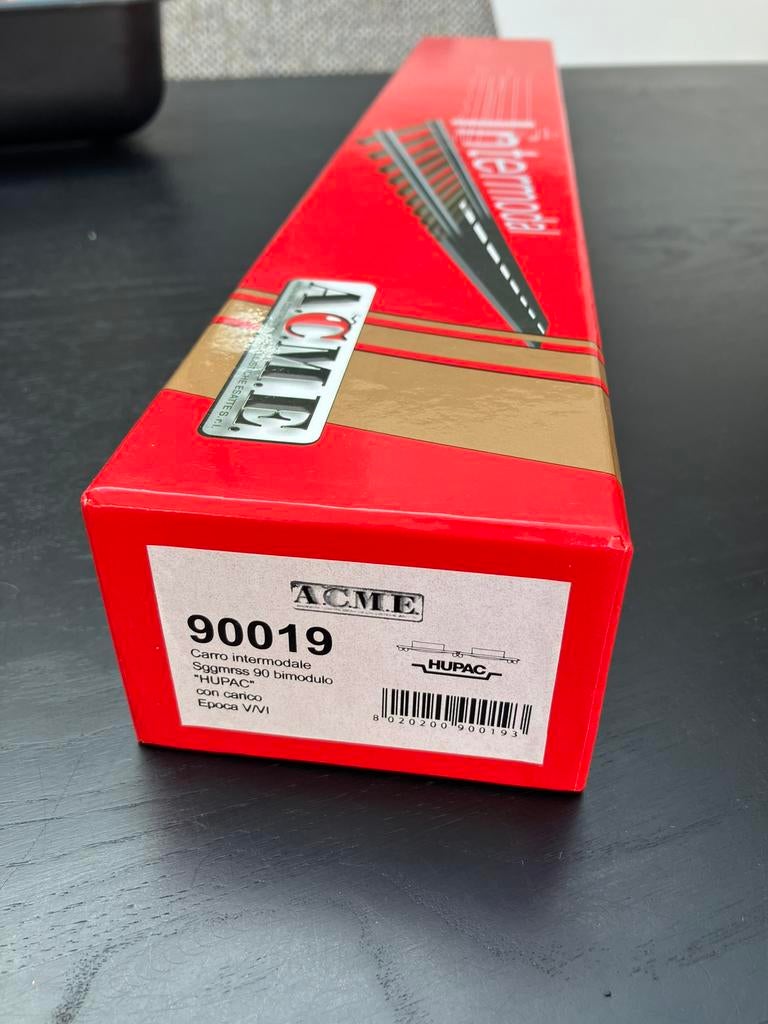 ACME 90019 HUPAC containerdraagwagen Bertschi, Overige merken, Gelijkstroom, Ophalen of Verzenden, Analoog