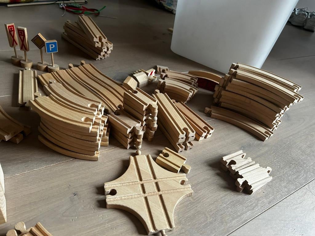 Houten treinbaan Brio/Eichhorn/anders, Ophalen of Verzenden, Gebruikt, Overige typen