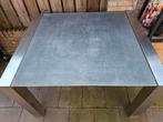 RVS tuintafel 120x100, Ophalen, Rechthoekig, Rvs