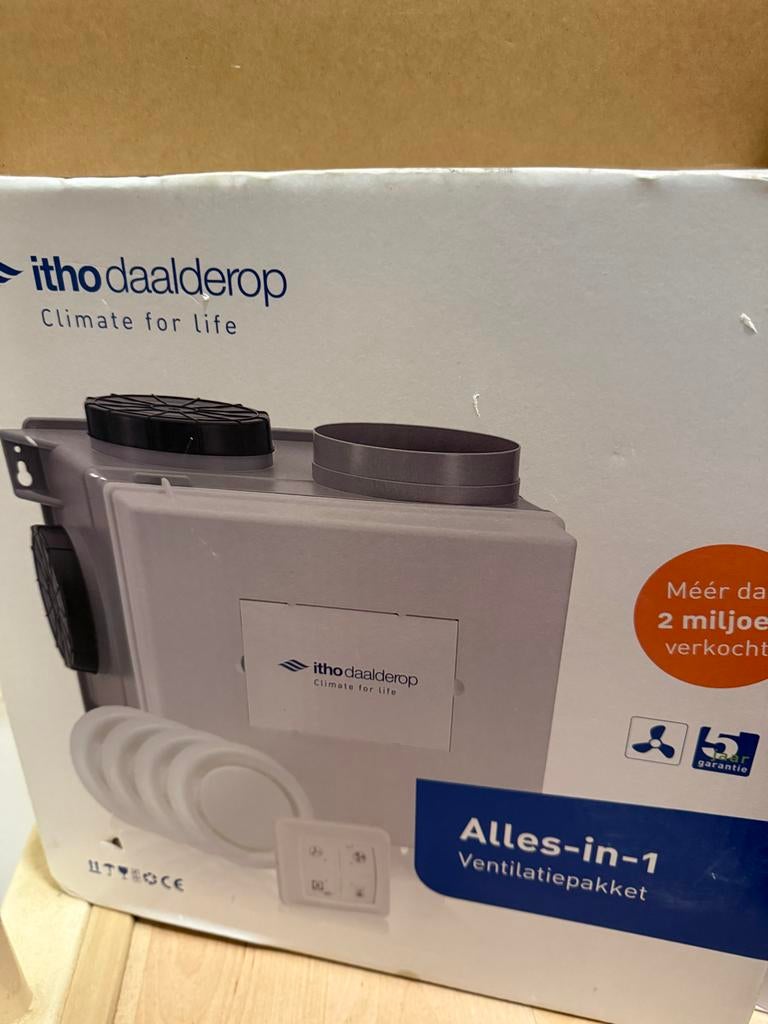 Itho Daalderop Ventilatiesysteem met Vochtsensor, Ophalen of Verzenden, Nieuw, Ventilator en Afzuiger
