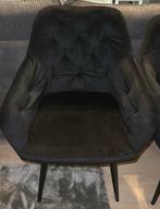 Eetkamerstoelen 2 stuks Stanley fluweel zwart, Ophalen, Twee, Zwart, Nieuw