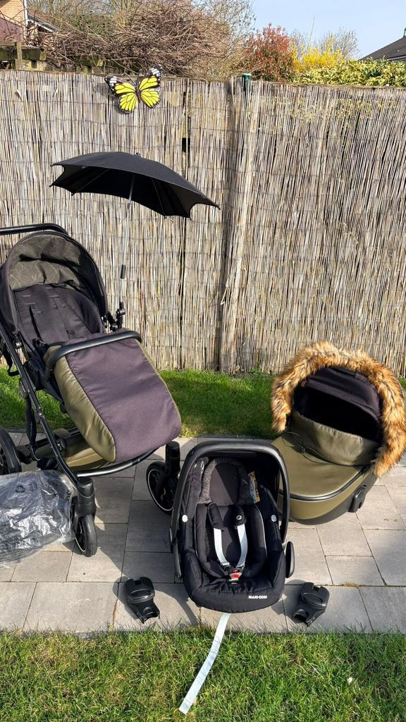 Anex M Type kinderwagen, Kinderen en Baby's, Kinderwagens en Combinaties, Gebruikt, Combiwagen, Overige merken, Verstelbare duwstang