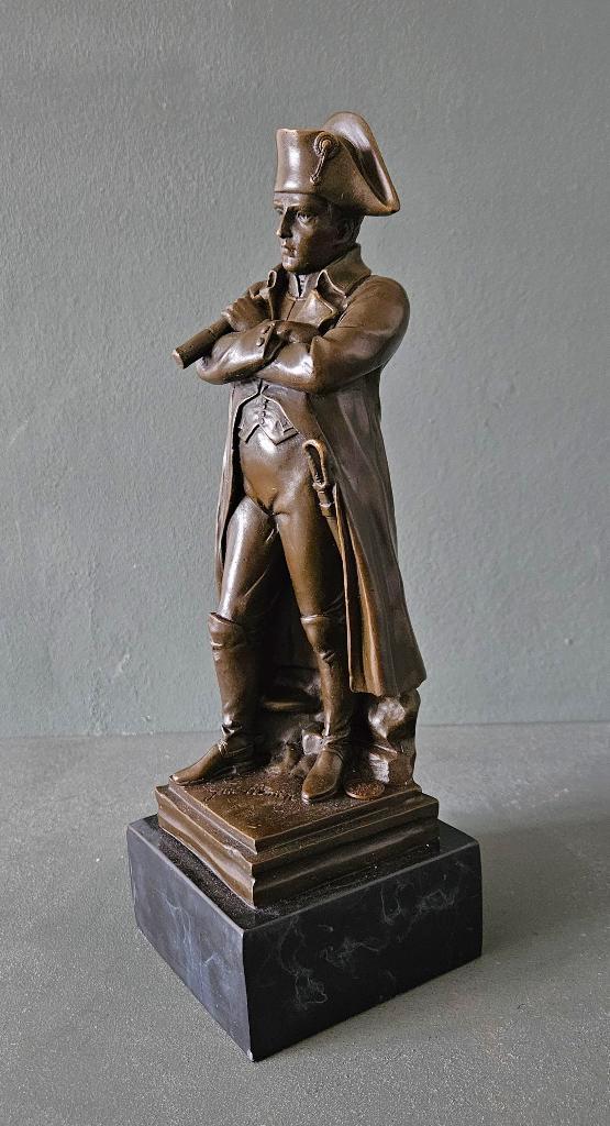 bronzen beeld van Napoleon met een verrekijker in de hand., Antiek en Kunst, Kunst | Beelden en Houtsnijwerken, Verzenden