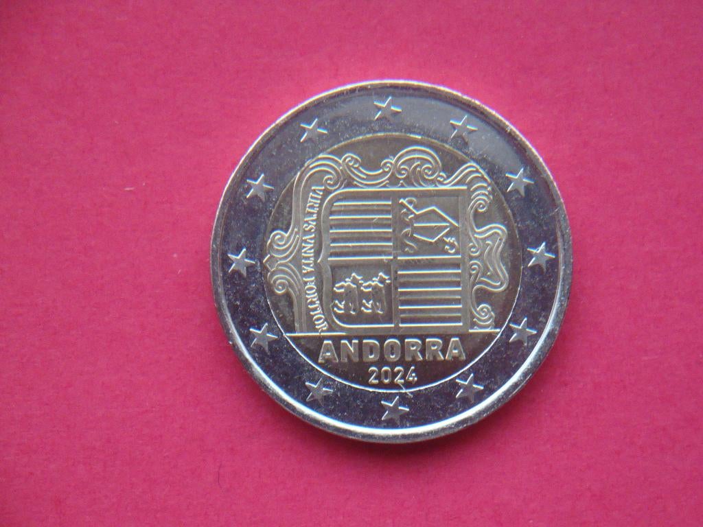 Andorra 2 Euromunt UNC 2024., Verzenden, Overige landen, 2 euro, Losse munt