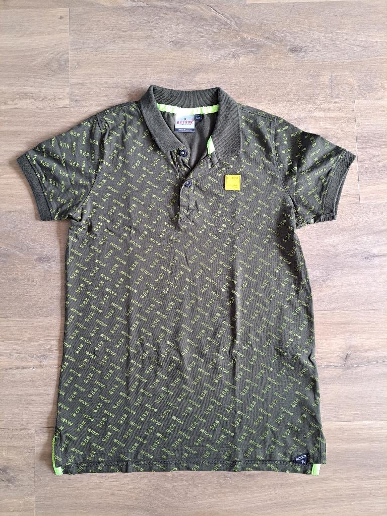 Retour polo donker groen maat 15/16 (170/176), Kinderen en Baby's, Kinderkleding | Maat 170, Ophalen of Verzenden, Zo goed als nieuw
