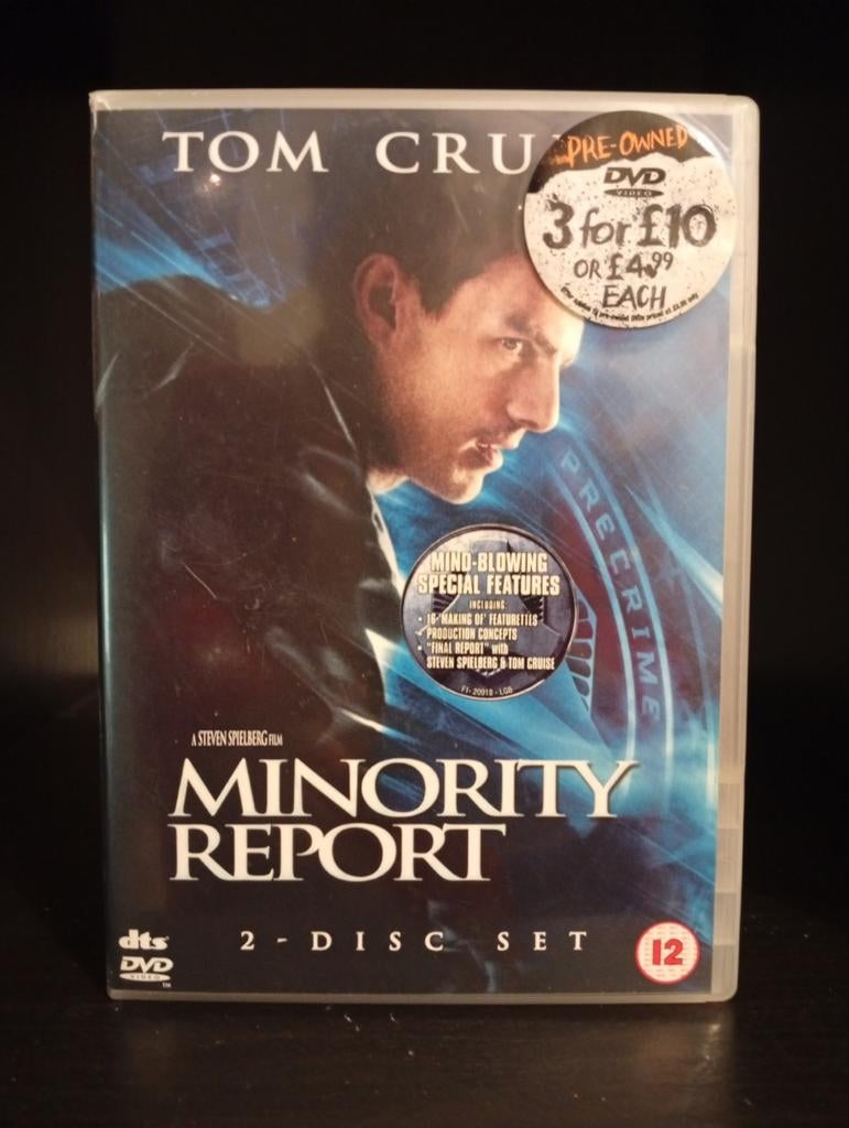 Minority Report DVD - 2 Disc Set, Vanaf 12 jaar, Ophalen of Verzenden, Gebruikt, Science Fiction