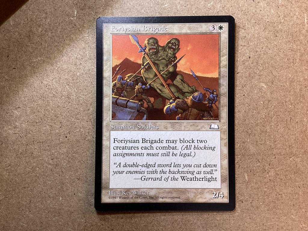 1x Foriysian Brigade (Excellent), Ophalen of Verzenden, Zo goed als nieuw, Losse kaart