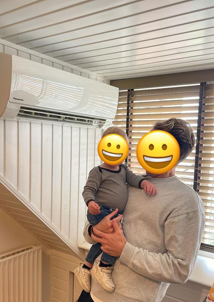Panasonic split airco (binnen + buitenunit) zeer goede staat, Ophalen, Koelen en Ontvochtigen, Timer, 3 snelheden of meer