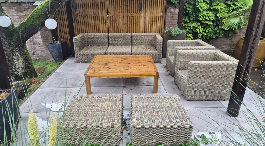 Loungeset wicker, Ophalen, Zo goed als nieuw, Wicker