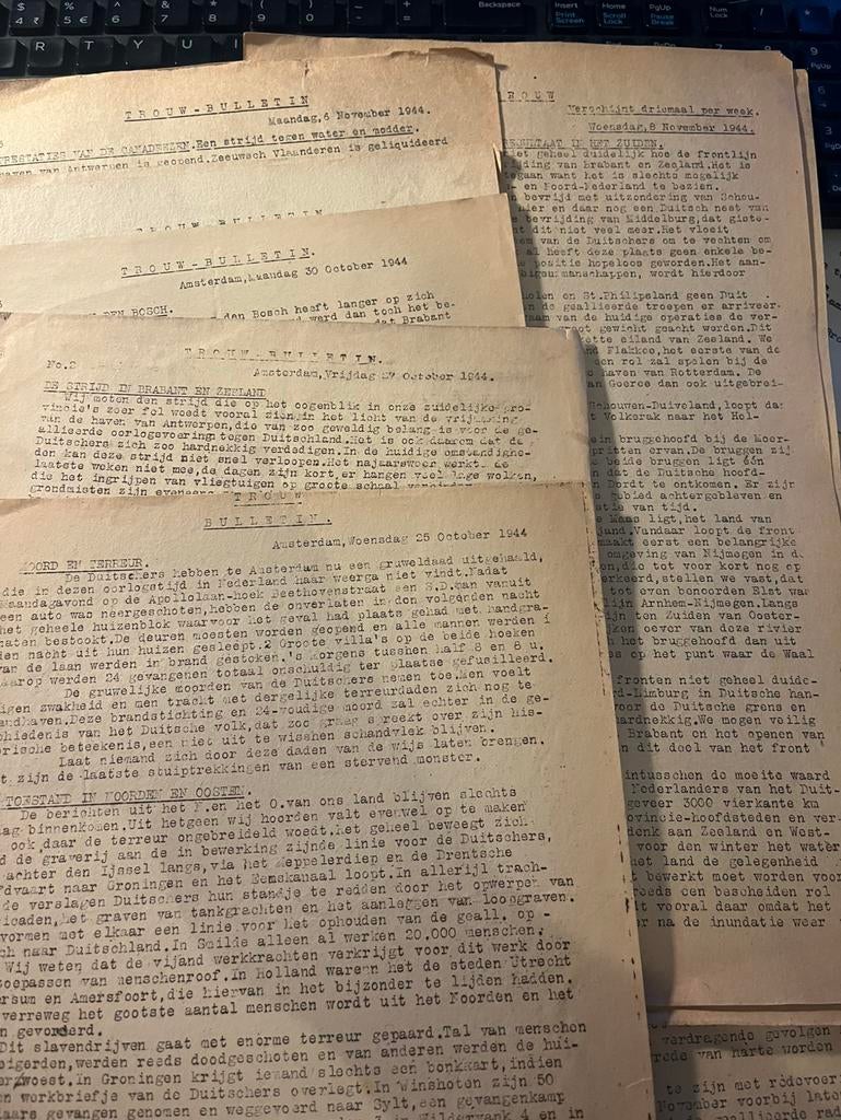 Trouw Bulletin (Amsterdam), Verzamelen, Ophalen of Verzenden, 1940 tot 1960, Nederland, Krant